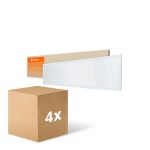 Multipack 4x Ledvance Panneau LED Compact Aluminium Blanc 33W 3630lm - 840 Blanc Froid | 120x30cm - UGR < 19