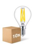 Multipack 10x Philips MASTER LED E14 Boule Filament Claire 5.9W 806lm - 922-927 Dim To Warm | Meilleur Rendu Des Couleurs - Dimmable - Équivalent 60W