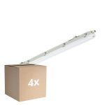 Multipack 4x Philips Réglette LED Étanche Ledinaire WT065C 23/42W 2900/4800lm - 840 Blanc Froid | 120cm