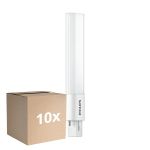 Multipack 10x Philips CorePro PL-S LED 5W - 840 Blanc Froid | 2-Pins - Équivalent 11W