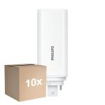 Multipack 10x Philips CorePro PL-T LED Ampoule HF 9W - 840 Blanc Froid | 4-Pins - Équivalent 26W