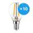 Multipack 10x Noxion Lucent LED E14 Boule Filament Claire 4.5W 470lm - 827 Blanc Très Chaud | Équivalent 40W
