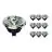 Multipack 10x Noxion Lucent Spot LED GU10 AR111 15W 850lm 40D - 927 Blanc Très Chaud | Meilleur Rendu Des Couleurs - Dimmable - Équivalent 75W