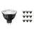 Multipack 10x Philips Master LED Spot GU5.3 MR16 7.5W 485lm 36D - 927 Blanc Très Chaud | Meilleur rendu des couleurs - Dimmable - Équivalent 50W