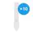 Multipack 10x Ledvance Dulux-S LED 4W - 840 Blanc Froid | 2-Pins - Équivalent 9W