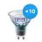 Multipack 10x Philips MASTER LED Spot ExpertColor GU10 PAR16 5.5W 375lm 25D - 930 Blanc Chaud | Meilleur rendu des couleurs - Dimmable - Équivalent 50W