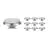 Multipack 10x Noxion Spot LED G53 AR111 7.4W 450lm 40D - 927 Blanc Très Chaud | Meilleur rendu des couleurs - Dimmable - Équivalent 50W