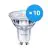 Multipack 10x Philips Corepro LED Spot GU10 PAR16 4W 345lm 36D - 830 Blanc Chaud | Dimmable - Équivalent 50W