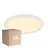 Multipack 3x Nordlux Hublot LED Oja 29 18W 827 1700lm Blanc IP20 | Dimmable 3 niveaux - Blanc Très Chaud
