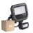 Multipack 4x Ledvance Projecteur LED Aluminium Noir 8W 1200lm 100D - 840 Blanc Froid | IP65 - Détecteur De Mouvement Et De Lumière - Symétrique