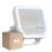 Multipack 4x Ledvance Projecteur LED Aluminium Blanc 17W 2200lm 100D - 830 Blanc Chaud | IP66 - Symétrique