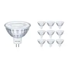 Multipack 10x Philips Corepro LED Spot GU5.3 MR16 4.4W 345lm 36D - 827 Blanc Très Chaud | Équivalent 35W