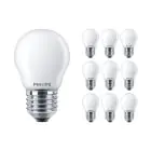 Multipack 10x Philips Corepro LED Lustre E27 Boule Dépolie 2.2W 250lm - 827 Blanc Très Chaud | Équivalent 25W