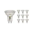 Multipack 10x Noxion Spot LED GU10 PAR16 5.5W 560lm 36D - 830 Blanc Chaud | Équivalent 75W