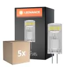 Multipack 5x Ledvance Performance LED Capsule Claire G4 1.5W 200lm - 827 Blanc Très Chaud | Équivalent 20W
