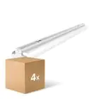Multipack 4x Noxion Réglette Click Réflecteur V2 LED T8 | Convient pour 2x 150cm Tube LED