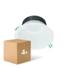 Multipack 4x Philips Downlight LED Coreline DN142B Aluminium Blanc 19.2W 2300lm 60D - 840 Blanc Froid | Diamètre 200mm - IP20 - Blanc Réflecteur