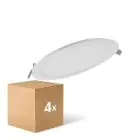 Multipack 4x Ledvance Downlight LED Slim Rond DN210 18W 1530lm 120D - 840 Blanc Froid | 225mm