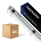 Multipack 4x Noxion Réglette LED Étanche Poseidon V3.0 10-18W 1300-2520lm - 830-865 CCT | 60cm - Câblage Traversant (5x2.5mm2)
