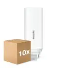 Multipack 10x Philips CorePro PL-T LED Ampoule HF 9W - 830 Blanc Chaud | 4-Pins - Équivalent 26W