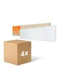 Multipack 4x Ledvance Panneau LED Compact Aluminium Blanc 33W 3630lm - 840 Blanc Froid | 120x30cm - UGR < 19