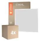 Multipack 4x Ledvance Panneau LED Compact Aluminium Blanc 33W 3630lm - 830 Blanc Chaud | 60x60cm