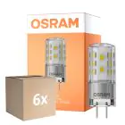 Multipack 6x Osram Parathom LED Pin GY6.35 3.3W 470lm - 827 Blanc Très Chaud | Équivalent 40W