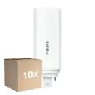 Multipack 10x Philips CorePro PL-T LED Ampoule HF 6.5W - 840 Blanc Froid | 4-Pins - Équivalent 18W
