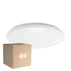 Multipack 4x Noxion Hublot LED Corido V2 Blanc 12/16/20W 2000lm 830-840-865 CCT | IP44 - Détecteur de Mouvement et de Lumière