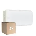 Multipack 5x Philips LED Sécurité Ledinaire WL055V Blanc 6W 630lm - 840 Blanc Froid | 374x150mm - IP65 - Détecteur De Mouvement