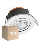 Multipack 10x Ledvance Spot LED Combo Adjust Aluminium Blanc 6W 600lm 60D - 827-830-840 CCT | 82mm - Diamètre 68mm - IP65