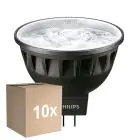 Multipack 10x Philips Master LED Spot GU5.3 MR16 6.7W 460lm 24D - 940 Blanc Froid | Meilleur rendu des couleurs - Dimmable - Équivalent 35W