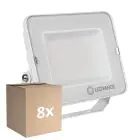 Multipack 8x Ledvance Projecteur LED Compact Blanc 50W 5000lm 100D - 865 Lumière du Jour | IP65 - Symétrique 