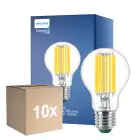 Multipack 10x Philips MASTER LED Ampoule Ultra Efficient E27 Poire Claire 7.3W 1535lm - 840 Blanc Froid | Équivalent 100W