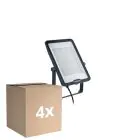 Multipack 4x Philips Projecteur LED Ledinaire BVP169 150W 18000lm 110D - 830-865 CCT | IP65 - Symétrique 