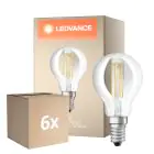Multipack 6x Osram Classic LED E14 Boule Filament Claire 5.5W 806lm - 827 Blanc Très Chaud | Dimmable - Équivalent 60W