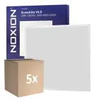Multipack 5x Noxion Panneau LED Ecowhite V4.0 28W 3360lm - 830-840-865 CCT | 62x62cm - UGR 