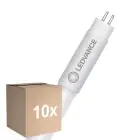 Multipack 10x Ledvance Tube LED T5 AC Mains P Mains (AC) High Output 18W 2550lm - 830 Blanc Chaud | 85cm - Équivalent 39W